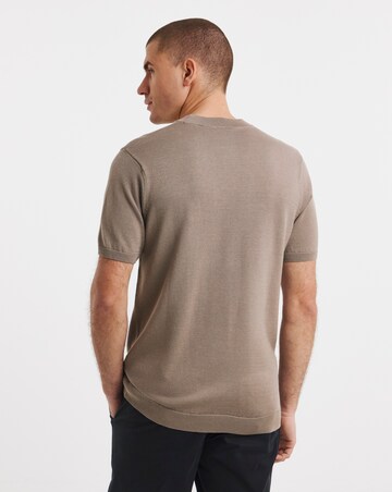 Knitted Crew Neck T-Shirt