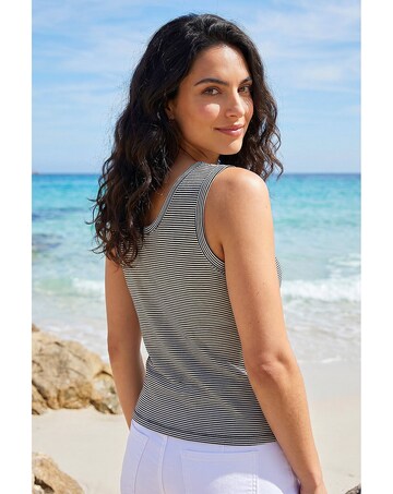 Roman Dusk Stripe Jersey Vest
