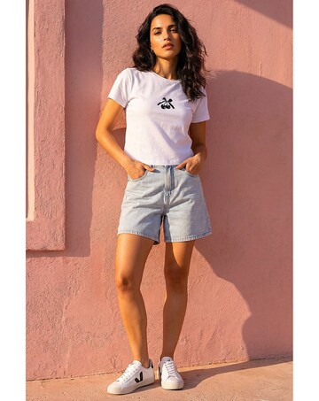 Roman Dusk Cotton Cherry Stretch T-Shirt