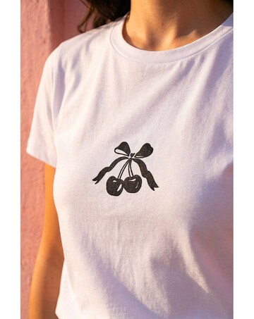 Roman Dusk Cotton Cherry Stretch T-Shirt