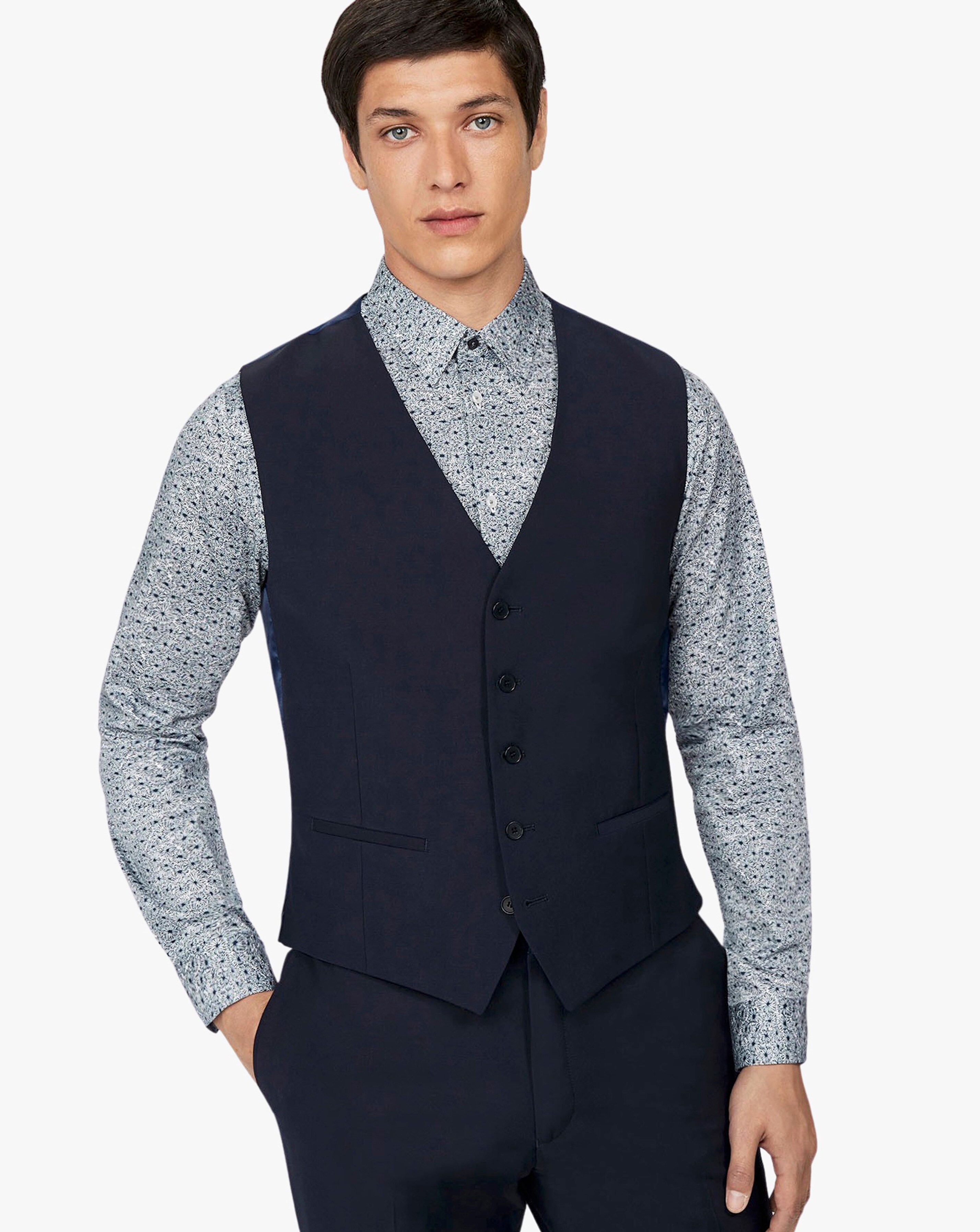 Ted Baker Regular Fit Panama Waistcoat