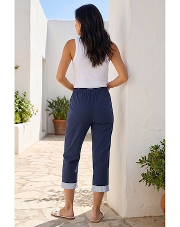 Roman Petite Crop Turn Up Trouser