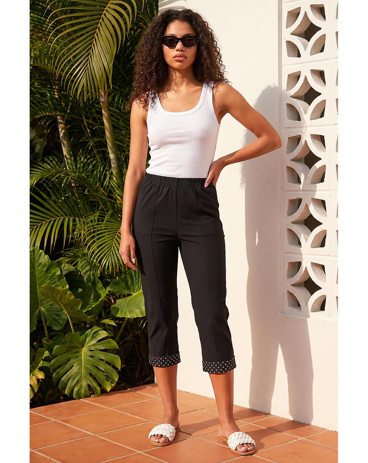 New In - Roman Petite Crop Turn Up Trouser