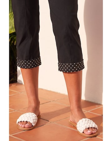 Roman Petite Crop Turn Up Trouser