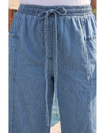 Roman Curve Tie Waist Pocket Trouser