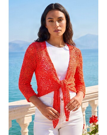 Roman Waterfall Popcorn Knitted Cardigan