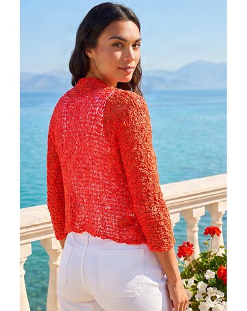 Roman Waterfall Popcorn Knitted Cardigan