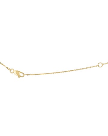 9ct Yellow Gold Lab Diamond Sapphire Nkl