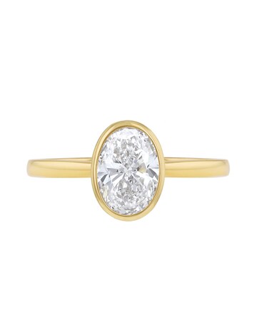 9ct Yellow Gold Lab Diamond 1Ct Ring