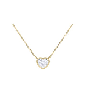 9ct Yellow Gold Lab Diamond 1Ct Necklace