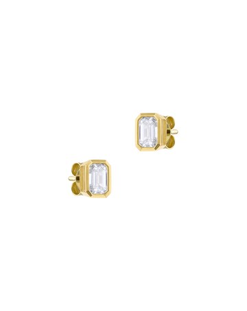 9ct Yellow Gold Lab Diamond 1Ct Earring