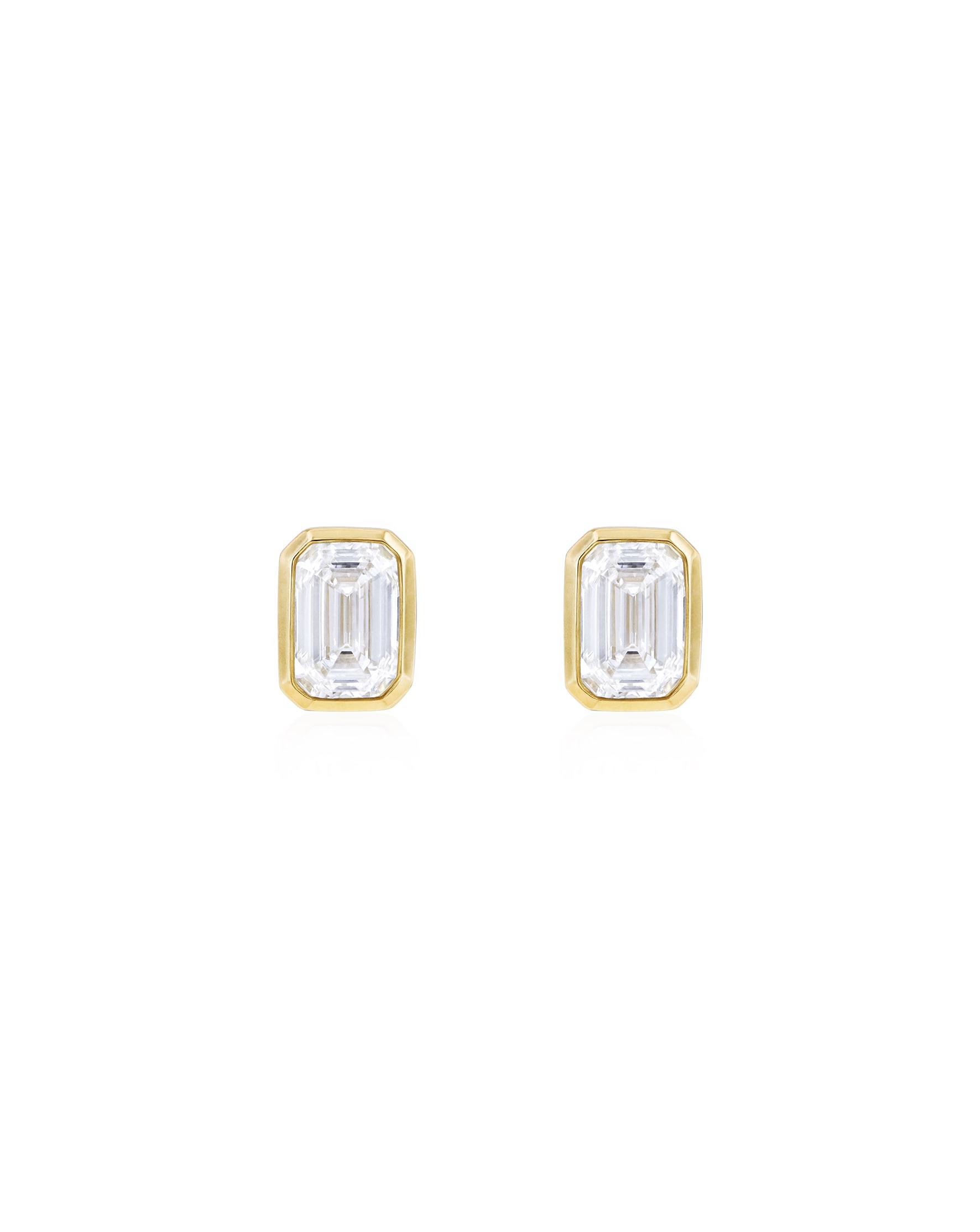 New In - 9ct Yellow Gold Lab Diamond 1Ct Earring