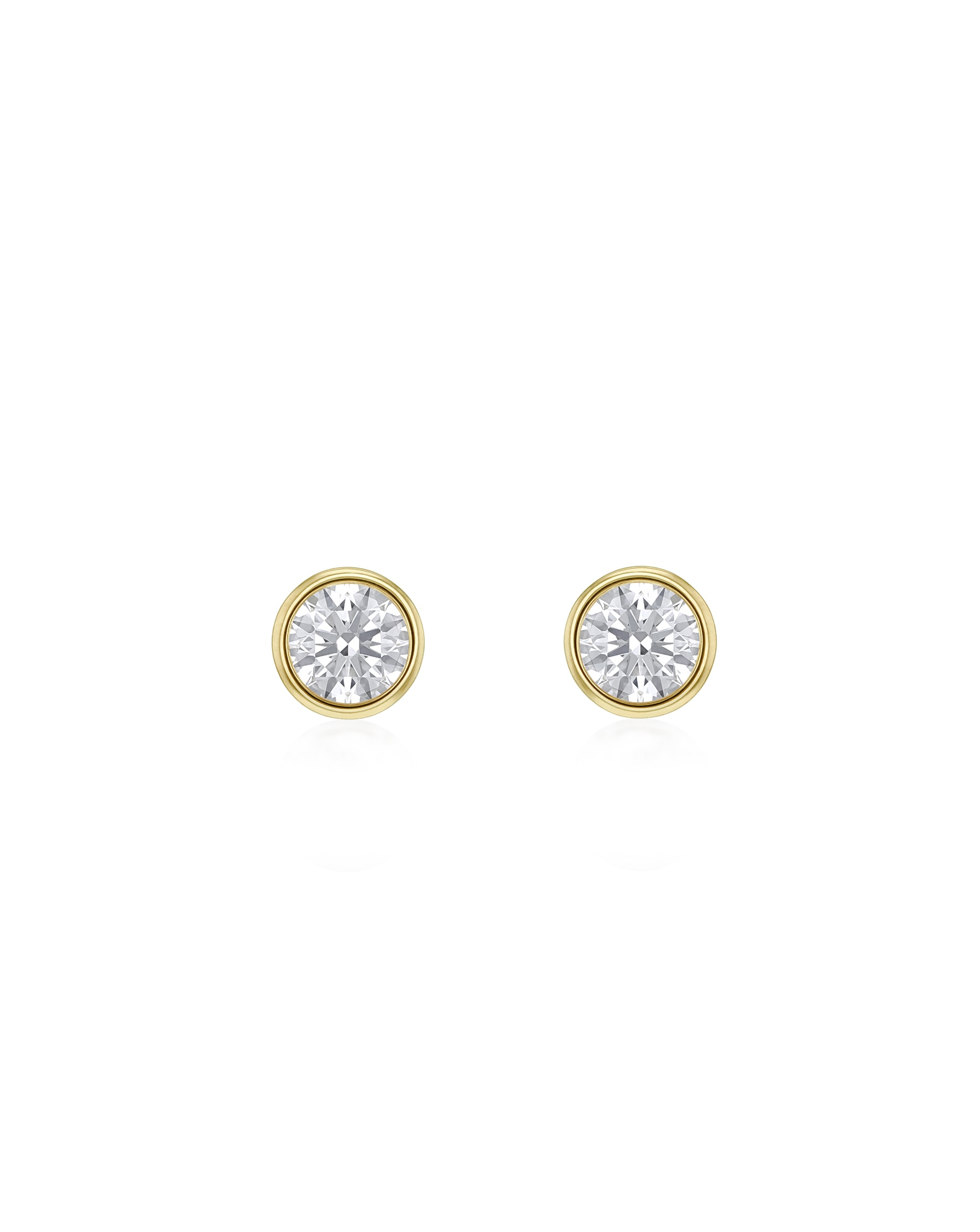 New In - 9ct Yellow Gold Lab Diamond 1Ct Earring
