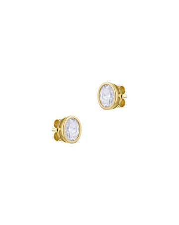 9ct Yellow Gold Lab Diamond 1Ct Earring