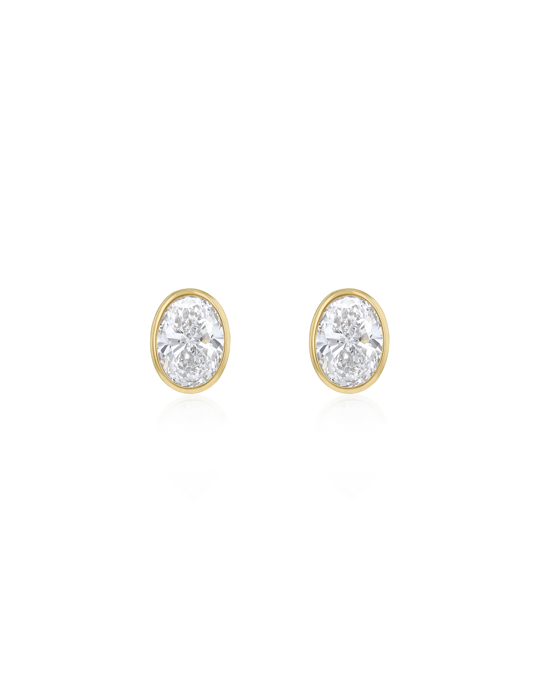 New In - 9ct Yellow Gold Lab Diamond 1Ct Earring