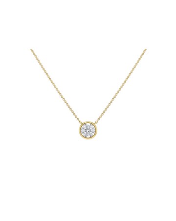 9ct Yellow Gold Lab Diamond 1Ct Necklace