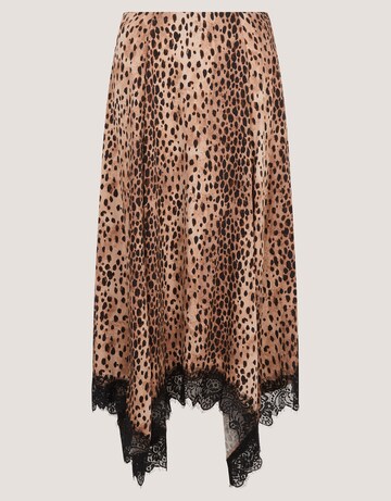 Monsoon Babette Leopard Print Midi Skirt