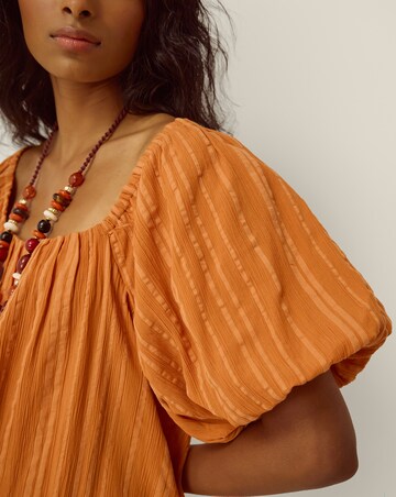 Monsoon Yara Puff Sleeve Mini Dress