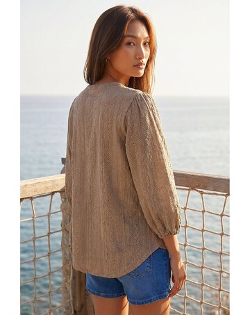 Roman Broderie Detail Tunic Top