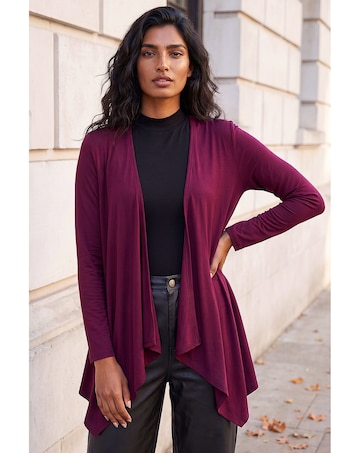 Roman Waterfall Stretch Cardigan