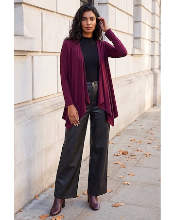 Roman Waterfall Stretch Cardigan