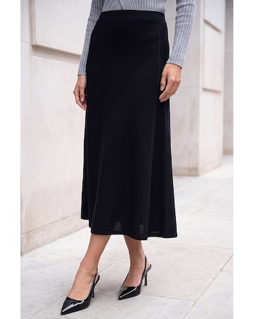 Roman A-Line Pull On Stretch Skirt