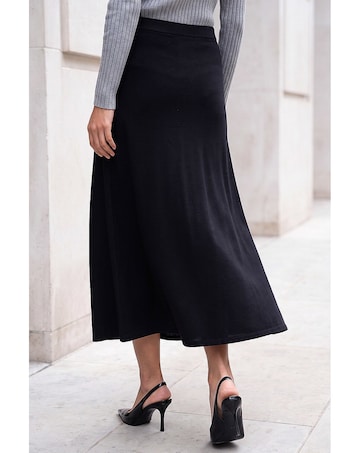 Roman A-Line Pull On Stretch Skirt