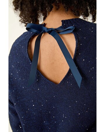 Roman Curve Hotfix Longline Knit Jumper