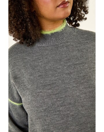 Roman Curve Trim Detail Knit Jumper