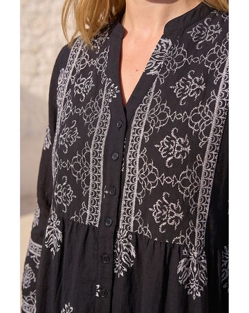 Roman Baroque Border Midi Dress