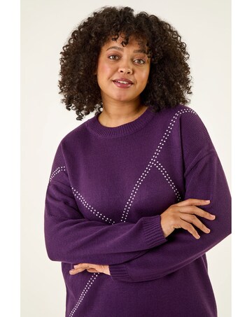Roman Curve Hotfix Knit Jumper