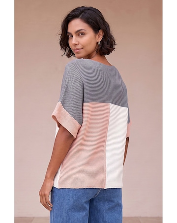 Roman Colour Block Knitted Jumper