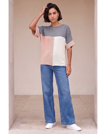 Roman Colour Block Knitted Jumper