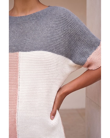Roman Colour Block Knitted Jumper