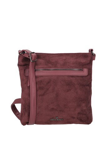 Norah Single Handle Vegan Suede Shoulder Bag