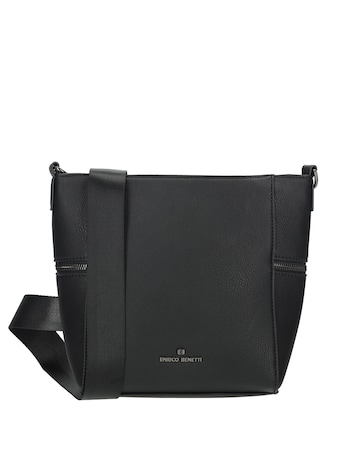 Roxy Vegan Leather Shoulder Bag with Nylon Strap