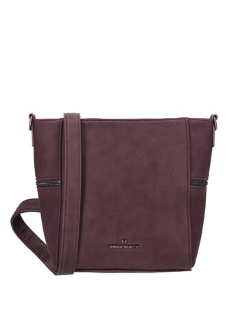 Roxy Vegan Leather Shoulder Bag with Nylon Strap