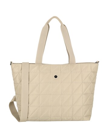 Josephine 2 Handle Quilted Nylon Shopper 17" Laptop