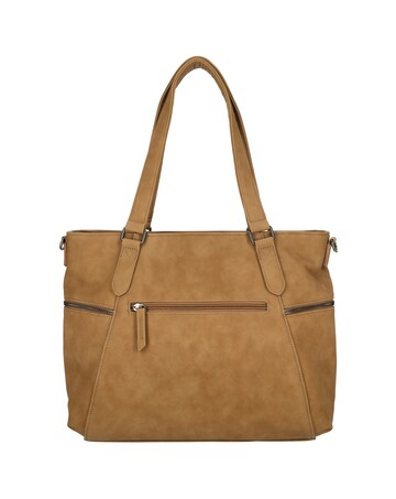 Roxy Two Handle Vegan Leather Shoulder Bag with Nylon Strap