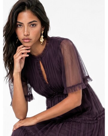 Anaya Plain Tulle Midaxi Dress