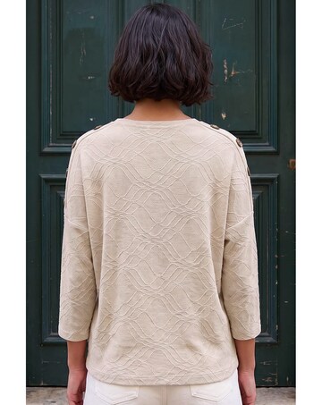 Roman Button Detail Top