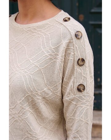 Roman Button Detail Top