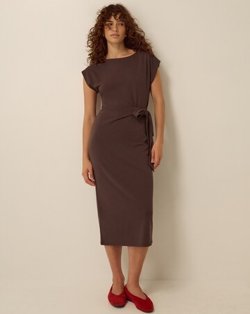 Monsoon Tiff Tie Side Jersey Midi Dress