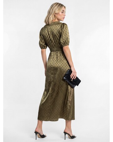 Lovedrobe Polka Dot Lace Midaxi Dress