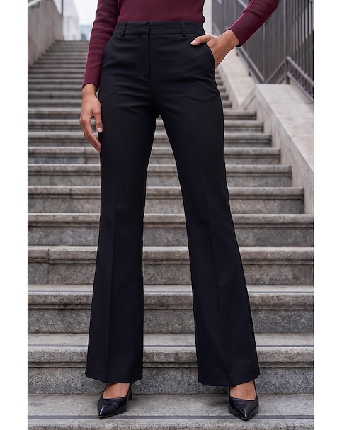 Roman Short Bootcut Stretch Trousers