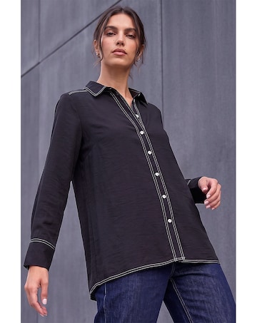 Roman Contrast Stitch Shirt