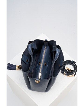 Luella Grey Etta Denim Blue Small Tote