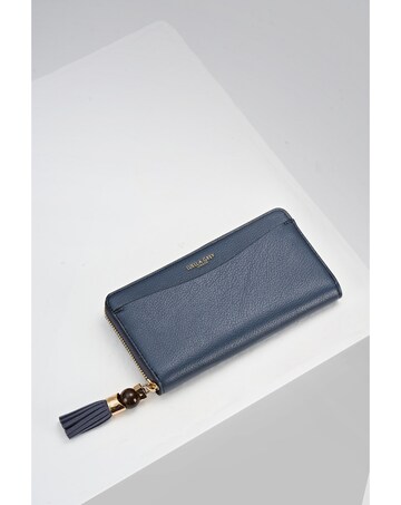 Luella Grey Capriana Denim Blue Large Purse