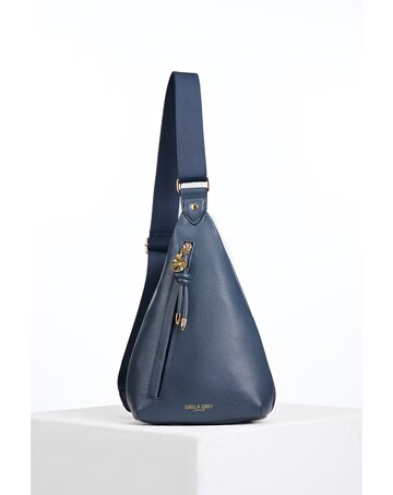 Luella Grey Darla Denim Blue Sling Crossbody