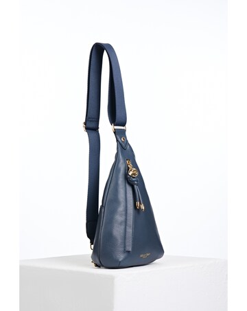 Luella Grey Darla Denim Blue Sling Crossbody